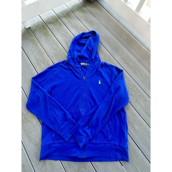 Polo by Ralph Lauren Other - Vintage Polo Ralph Lauren Royal Blue Full Zip Up Hoodie